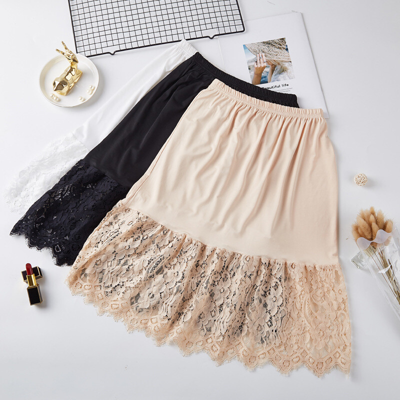 knee length slip skirt